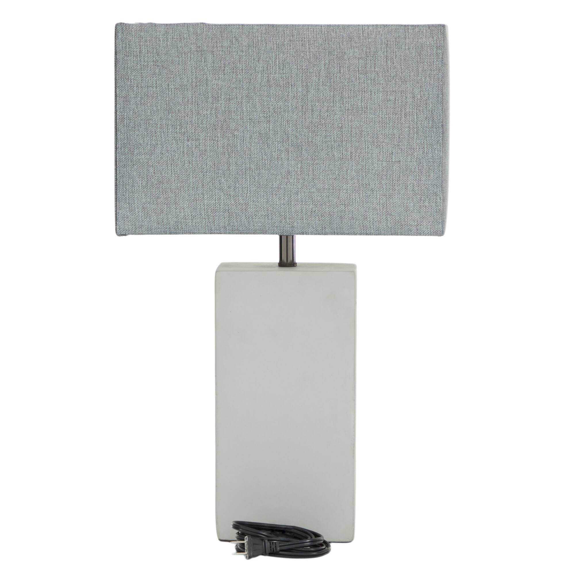 23" White Ceramic Traditional Table Lamp